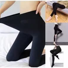 Meia Calça Feminina Térmica Flanelada Peluciada Quentinha Inverno Fio 80 Premium