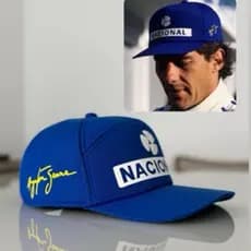 Boné Nacional Senna Retrô Fórmula 1 Mega Promoção