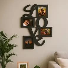 Quadro Porta Retrato Foto Love Amor Casal Familia Foto 10x15 MDF