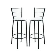 Kit 2 Banquetas Altas Para Balcão Cozinha Bistrô Área de Churrasco Ilha Gourmet