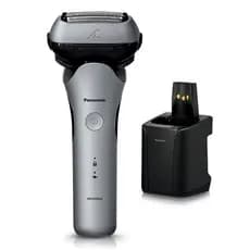 Panasonic Máquina de Barbear Masculina Lambda Dash 3 Lâminas Preta Carregador Automático