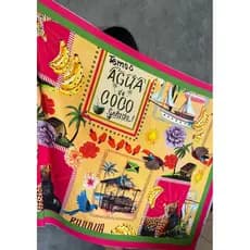 Pareo de verão moda praia canga grande tropical saída de praia