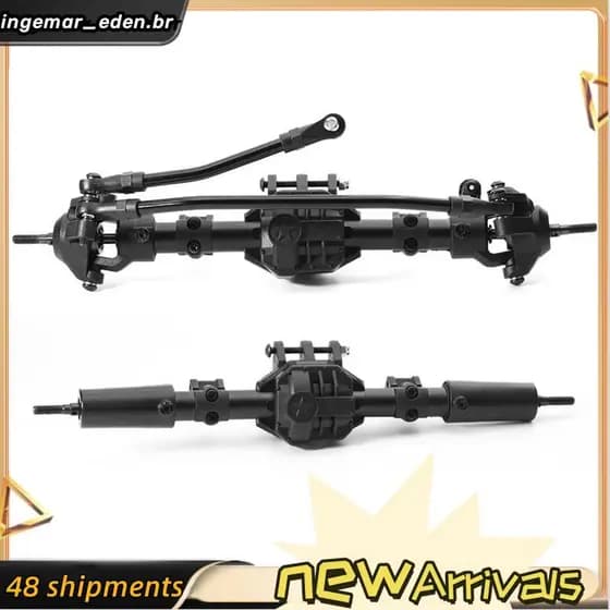 2 Peças Eixo Diferencial Dianteiro E Traseiro Para SCX10 II 90046 90047 1/10 RC Crawler Carro De Atualização Acessórios