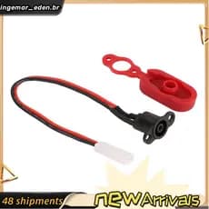 M365 Scooter Elétrico Acessórios Peças Porta De Carregamento Plástico Cabeça À Prova D'água Plugue Conjunto Completo