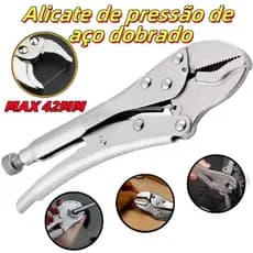 Alicate Aço Pressão 10 Pol 250mm Mordente Curvo