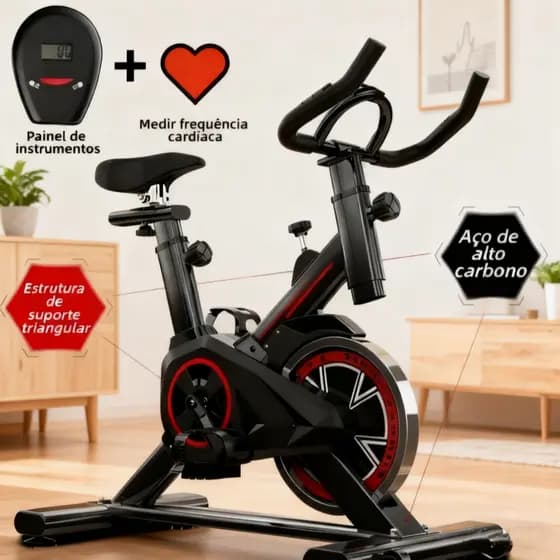 Bicicleta Bike Ergometrica Spinning Academia Fitness Profissional 120kg