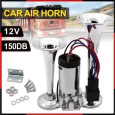 Buzina De Trem 2 cornetas 12v para carro moto van universal
