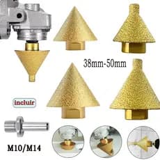 M10-M14 Diamond Cone Ceramic Tile Drilling and Polishing Machine com um diâmetro de 38mm-50mm