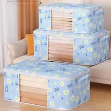 Saco Organizador para Cobertor Caixa Organizadora Casaco Guarda Roupa Grande Caixa de Roupas Anti-Poeira Umidade Armári