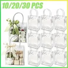 10/20/30 PCS gift bags souvenir clear plastic reusable party and beach bag