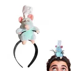 Ratatouille Hairband  Desenhos Animados Boneca De Pelúcia Bandana Francês De Abas Largas Hairpin