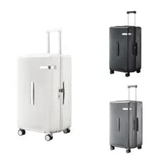 Conjunto De Bagagem Rígida De 24 Polegadas-Policarbonato PC , Expansível , Trava Aprovada Pela TSA , 360 ° Rodas Giratór