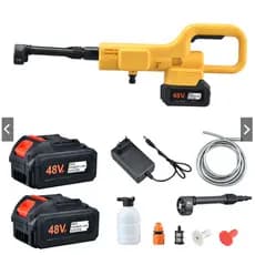 Lavadora de Alta Pressão Multifuncional Kit Completo Portátil para Limpeza de Carros, Jardim e Veículos em Casa