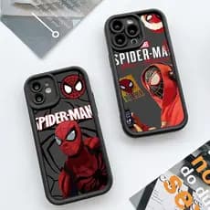 Capa Para Samsung A17 A07 A56 A36 A55 A54 A16 A15 A14 A05S A51 Streetwear Com Uma Série De Motivo De Aranha Dupla Fosca