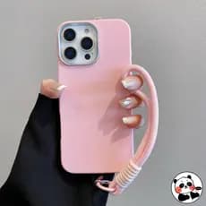 Capa De Couro Com Alça Capinha Para iPhone 17 Air 16 15 14 Plus 13 12 11 Pro Max XR Cordão Pulseira