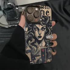 Rainha Medusa Capinha Para IPhone 13 12 11 Normal X XR XS 8 7 15 14 16 17 PRO MAX PLUS Silicone Caso De Telefone