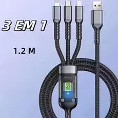 Cabo De Dados 3 Em 1 , Carregamento Rápido , 240W , Adaptador De Carregador USB Para Android Tipo C , Micro IOS , Materi