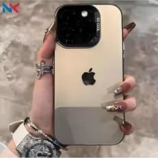 Capa Para iPhone 17 16 15 14 13 12 11 Pro Max Plus Air XR XS 7 8 Luxo Fosco Resistente A Choques Logotipo Da Apple NKcas