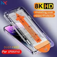 Filme De Vidro Temperado Anti-Espião 8K HD Para iPhone 17 13 11 16 15 14 12 XR XS Max Pro Plus Air Auto Dust Free Instal