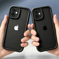 Capa Para iPhone 17 16 15 14 13 12 11 Pro Max Plus Air XR Anti Queda Silicone Preto Branco Apple Softcase MKcase