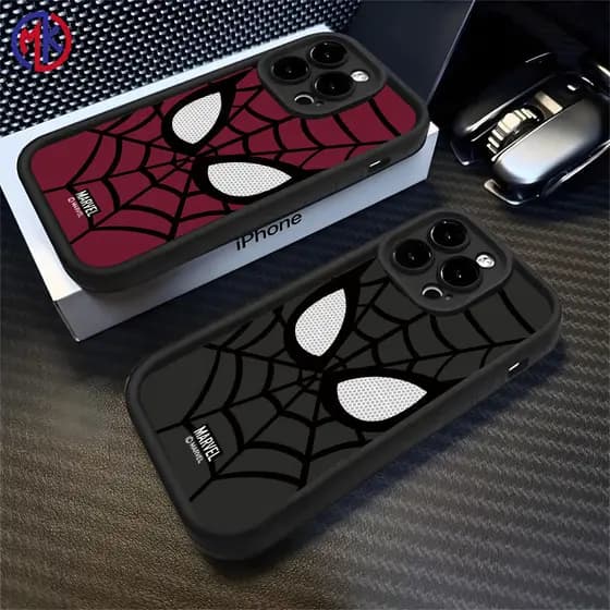 Capa Para iPhone 17 16 15 14 13 12 11 Pro Max Plus Air XR Anti Queda Silicone Homem-Aranha Softcase MKCase