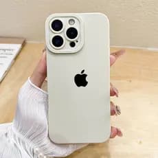 Capa Para iPhone 17 Pro Max Ar 16 15 14 13 12 11 XS XR 7 8 Plus Silicone Macia Preto Branco Apple MKCase