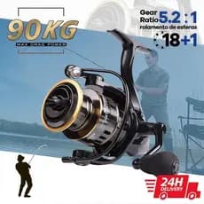 Molinete De Pesca Com Marine Sports Pitching 5.2 : 1 Alta 10kg Max Molinete De Pesca Pesca Mulinete.