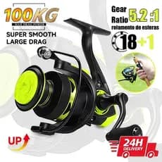Carretilha De Pesca Com 5.2 : 1 Alta 10kg Max Molinete De Pesca Molinete Sports Pitching Pes
