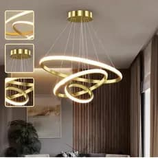 3 Cores em 1 luz Lustre Para Sala Pendente Cozinha Luminária de Teto Led Nordic Moderno Decoração