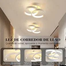 Luminária De Teto Plafon Led Moderna para Corredor Sala Quarto Cozinha.