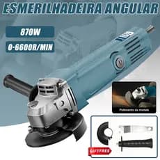 Esmerilhadeira Lixadeira Portátil Bateria Recarregável 12V Serra Mármore Com caixa de ferramentas e acessórios