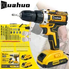 Parafusadeira Furadeira 26v 2 Baterias Com Maleta e Acessórios Completo【HUAHUO Produto Genuíno】