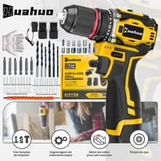 21V Furadeira Parafusadeira Parafusadeira 700W Furadeira Sem Fio Com Completo Acessórios Caixa de Papelão Bivolt