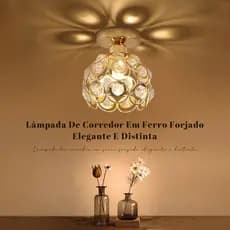 Luminária De Teto Cristal Simplicidade Moderna Corredor Sala De Estar Varanda Quarto