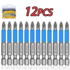 【12pcs】Bits Ponteira Phillips Imantada Furadeira Parafusadeira Antiderrapante