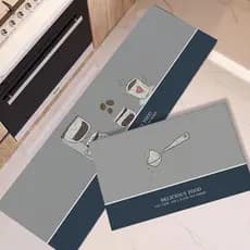 【2pcs】tapete de terra da cozinha Tapete Antiderrapante e de Secagem Rápida para Banheiro/Cozinha