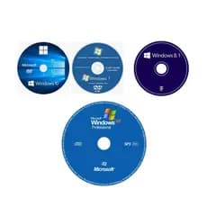 KITS 4 DVD WINDOWS 10 + WINDOWS 8 + WINDOWS  7 + WINDOWS  XP