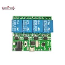 [Venda Quente T] LCUS-4 Módulo De Relé USB De 4 Canais Interruptor De Controle Inteligente 5V