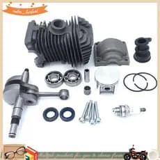 Para 023 025 MS230 MS250 Motosserra Carburador Conjunto Do Cilindro 42.5Mm Pistão Virabrequim