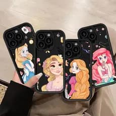 Princesa Dos Desenhos Animados Caso De Telefone Para Samsung A17 A07 A56 A36 A55 A54 A16 A15 A14 A05S A51 A52 A34 A35 A3