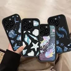Capa De Telefone Arte Escudo Para Samsung A17 A07 A56 A36 A55 A54 A16 A15 A14 A05S A51 A52 A34 A35 A32 A13