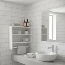 Nicho para Banheiro | Sofisticado | Material MDF Forte Branco