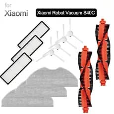 Acessórios Xiaomi Robot Vacuum S40C : Escova Principal , Lateral , Filtro HEPA , Esfregão