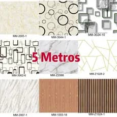 Papel de Parede  3D 5 METROS X 45CM Auto Adesivo Colante PROVA DE AGUA