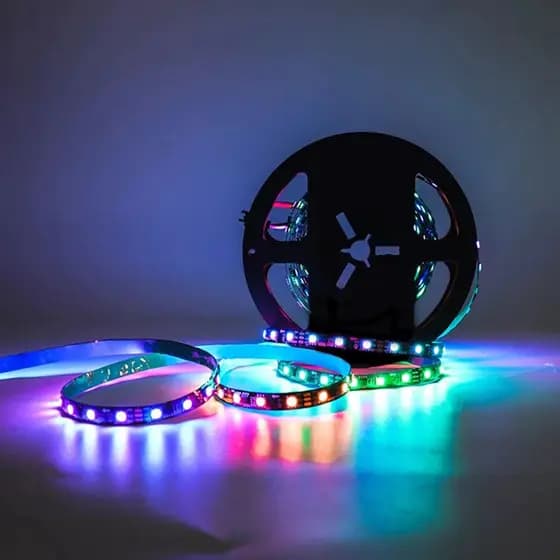 Fita Led Endereçável 5 Metros Ws2811 12v 300 Leds Ip67 60smd + controle de musica