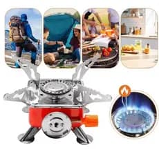 Fogareiro Portátil Fogão á Gás Ingnição Automática Camping Viagem Dobrável