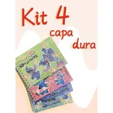 Kit 4 Livros de Colorir Espiral A5 Capa Dura – Modelos Variados