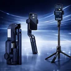 Estabilizador Bpx Gimbal Q31 Profissional Tripé Preto Para Smartphone Carregador Tipo C 450mAh