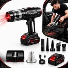 Aspirador De Pó Soprador Turbo Sem Fio Portatil Automotivo Para Carro e Casa 48v 3000mah Bivolt