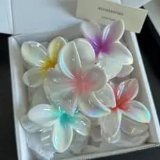 Kit 3/6/12 Presilha Flor verão grande piranha de cabelo prendedor / Grampo De Cabelo Flor De Feriado De Praia Barrettes